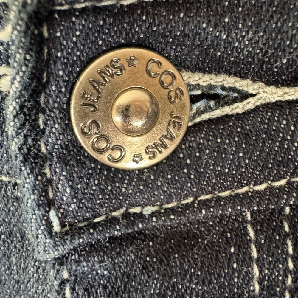 COS Women’s Straight Jeans with Metallic Embroidered Pockets - Picture 4 of 11